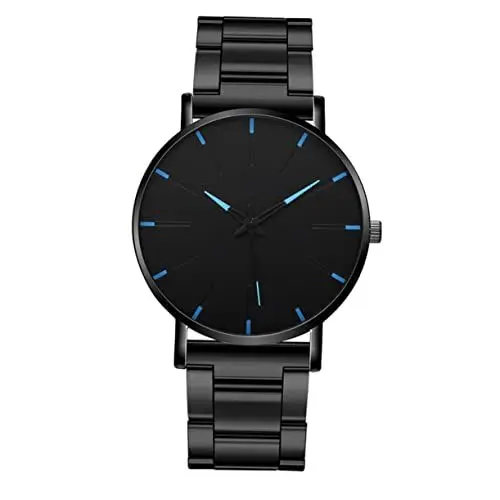 Produktbild: UKCOCO Quarzuhr Herrenuhr Edelstahluhren Für Herren Minimalistische Herrenuhr Blaue Uhren Für Herren Geschenkuhr Herrenuhr Modeuhr Geschenkuhr Stahluhr Für Herren Armbanduhr Für Herren