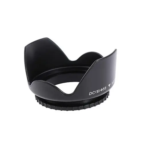 Produktbild: UKCOCO SLR-digitalkamera 58 Mm Gegenlichtblende DSLR-gegenlichtblende Gegenlichtblende Der Kamera Gegenlichtblende Für DSLR-Kamera 58 Mm Kamera-gegenlichtblende Linse Blütenblattabdeckung