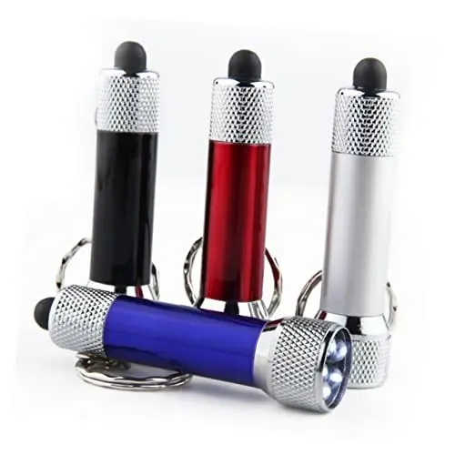 Produktbild: UKCOCO Mini Led Taschenlampe Schlüsselanhänger Tragbare Handlampe Für Outdoor-aktivitäten Wie Wandern Und Camping Kompakte Und Leichte Notlichtlösung Farbe Zufällig