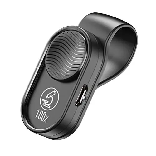 Produktbild: UKCOCO Schmucklupen Mobiltelefonmikroskop 100X Vergr??erung Mini Tragbares Mobiltelefonmikroskop mit LED- Licht Premium Micro - Mikroskop- Digitalmikroskop für Telefon