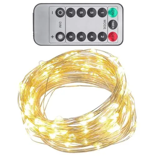 Produktbild: UKCOCO Schnur Dekorative Lichter Mini-weihnachtsbeleuchtung Dekorationen Für Hochzeitszeremonien Weihnachtsbeleuchtung Drinnen Außendekoration Led-licht Plastik Lichterketten Weihnachten