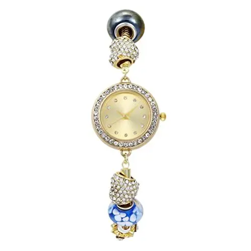 Produktbild: UKCOCO Uhrarmband Armreif Weibliche Armbanduhr Armband Design Watch Lady Diamond Uhr Elegante verkettete Uhr Diamantarmband Für Damen Perlenarmbänder