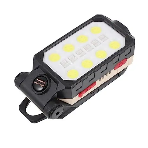Produktbild: UKCOCO Usb Campinglampe Led Wiederaufladbar Mit Magnet Haken Praktische Outdoor Zeltlampe Für Notfälle Und Inspektionen Spritzwassergeschützt Klappbar Und Tragbar Für Wandern Angeln