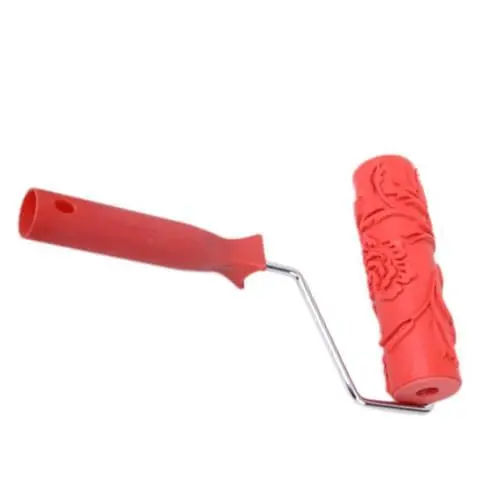 Produktbild: UKCOCO Wanddekoration Malerrolle Farbrolle Meerjungfrau-charms Masse Baumstumpf Hocker Rändelrolle Klavierbank Beige Stoffbank Kunstwand Rollen Pinsel Geprägt