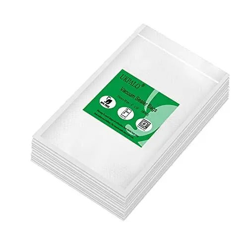 Produktbild: UKPALO 100 Stk Vakuumierbeutel 15cmx25cm geprägt，BPA-frei, für Vac Seal Lagerung und Sous Vide Kochen，Folienbeutel für Folienschweißgerät und Vakuumiergerät