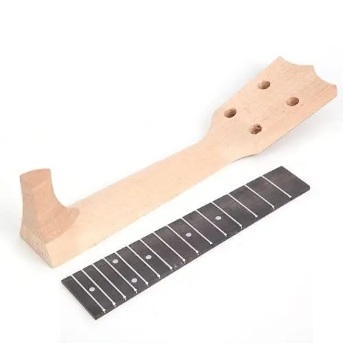Produktbild: Ukulele Hals, Ukulele Hals Okoume Holz Ukulele Übungswerkzeug für Anfänger Erwachsene(21 Zoll)