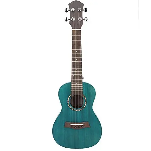 Produktbild: Ukulele Mahagoni Furnier Matt Palisander Carbon Saiten für Anfänger Saiteninstrument(26 grün)