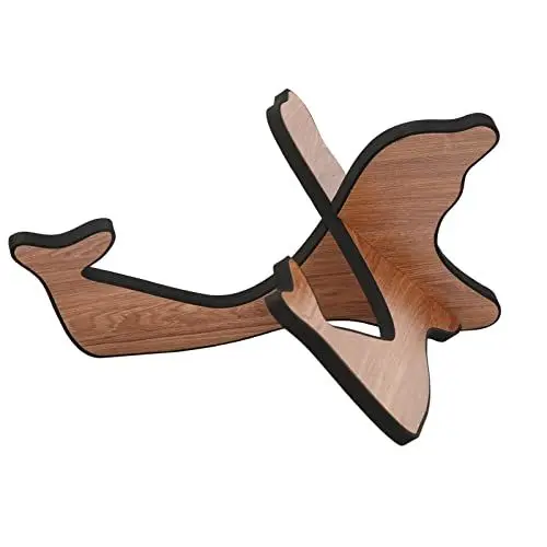 Produktbild: Ukulele-Ständer Composite-Holz-Gitarrenständer Tragbare Gitarrenhalterung für Streichinstrumente(Gelb)