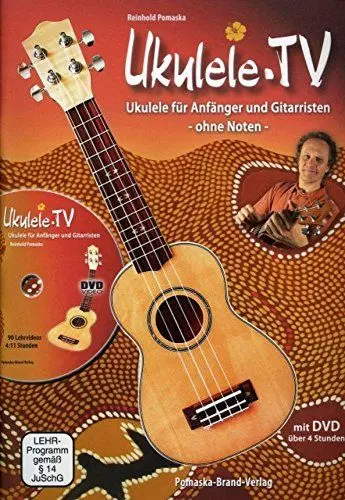 Produktbild: Ukulele-TV: Ukulelen-Schule ohne Noten mit DVD: Das Ukulelen-Buch mit 90 Videos für Anfänger und Gitarristen