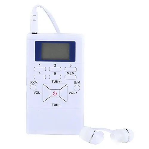 Produktbild: UKW-Radio, Tragbares Radio Im Taschenformat, Digitales Personalradio mit Speicherfunktion, Tragbares Radio für die Dusche, Küche, mit Kopfhörern, Unterstützt