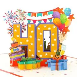 Produktbild: Ulanox 40 Geburtstagskarte 3D Pop up Karte, Kreative Happy Birthday Grußkarte, Geburtstagsgeschenk für Frauen, Männer, Mama und Papa