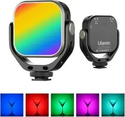 Produktbild: ULANZI VL66 RGB LED Video Licht Drehbar, Wiederaufladbar 2000mAh Eingebauter Akku, 2500-6500K CRI95+ Dimmbar Mini Portable Licht, Ultra Helle Foto Video Beleuchtung Fülllampe für DSLR Kamera Camcorder