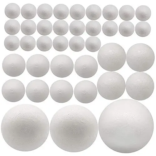 Produktbild: ULDIGI Bastelschaumstoff-Set 100-teilig in 5 Größen Für Projekte Party-Layout Hochzeitsdekor Schulkunst Blanker Schaumstoff Für Jungen Und Mädchen Erwachsene
