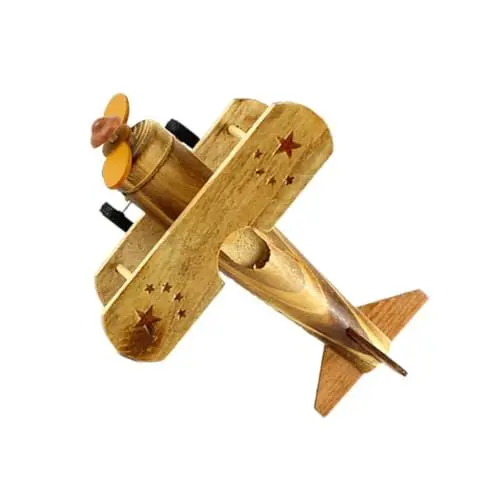 Produktbild: ULDIGI 1Pc Flugzeug Modell Holz Flugzeug Desktop Holz Handwerk Flugzeug Dekor Flugzeug Schmuck