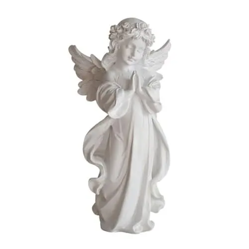 Produktbild: ULDIGI 1pc Realistische Engel Statue Schmuck für Hochzeit Home Decor Lebensechte Engel Harz Ornament