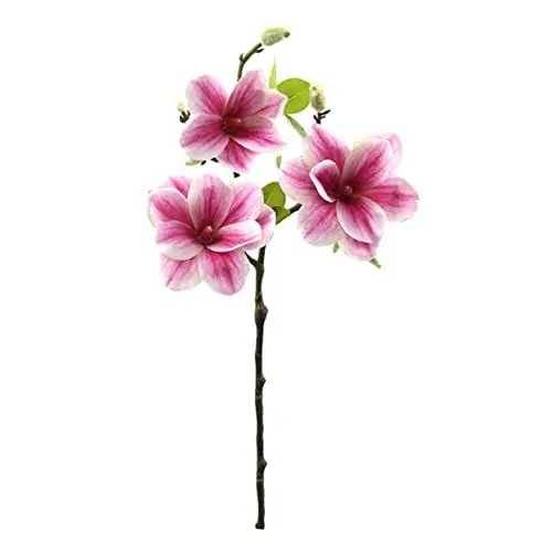 Produktbild: ULDIGI Künstlicher Magnolienzweig Dekoration Für Zuhause Kunstblumen Girlande Blumendekor Aus Material