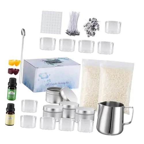 Produktbild: ULDIGI 1 Satz Bausatz für die Kerzenherstellung Tasse zur Kerzenherstellung handgemachte kerzengießen starterset kerzenherstellung set Bienenwachs Bastelset DIY liefert Papier
