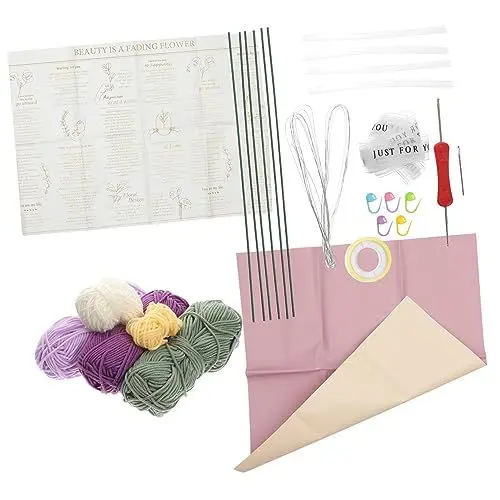 Produktbild: ULDIGI Häkelset Für Tulpensträuße Häkelblumenstrauß Mit Garn Und Häkelnadeln Diy Handwerk Für Erwachsene Und Kinder
