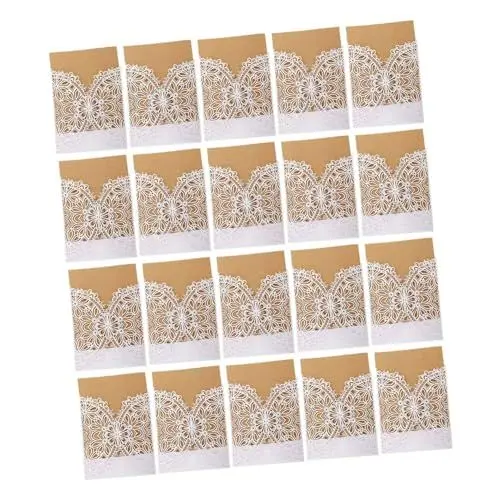 Produktbild: ULDIGI 20 Stücke Papier Kunst Einladungen Europäischen Stil Karten Für Hochzeit Vielseitige Design