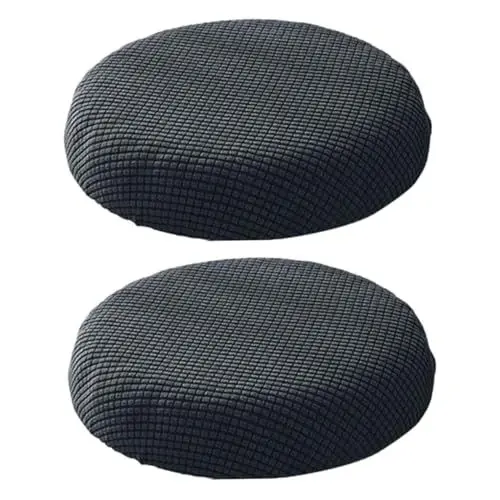 Produktbild: ULDIGI 2 Stücke Polyester Runde Hocker Abdeckung Hause Stuhl Haube Robust Outdoor Möbel Protector