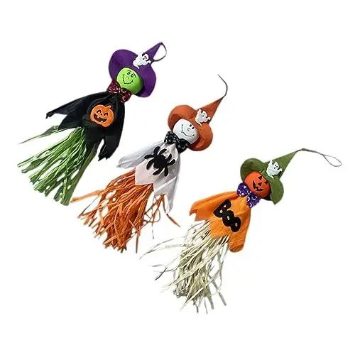 Produktbild: ULDIGI Halloween-Dekoration Zum Aufhängen Von Geistern Geister- Für Partys Drinnen Und Draußen 3-teiliges Geisterfiguren-Set Zufällige Farbe