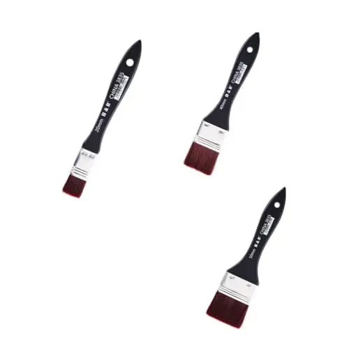 Produktbild: ULDIGI 3st Malen Für Wandfarbe Pinsel Farbpinsel Kunstpinsel Acrylpinsel Chip-Farbe Ergo Pinsel Fleckenpinsel Leimpinsel Holzbearbeitung Ölgemälde Flecken Pinsel Wachsbürste