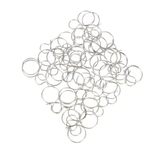 Produktbild: ULDIGI Kristallkugelring Kronleuchter Verbindungsring 304 Edelstahl Kristalltropfen Verbindungsring Set