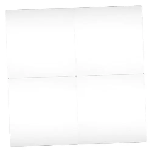 Produktbild: ULDIGI Spiegelfliesen Acryl 4er Set Selbstklebende Quadratische Wandspiegel Home Gym Dekorative Rahmenlose