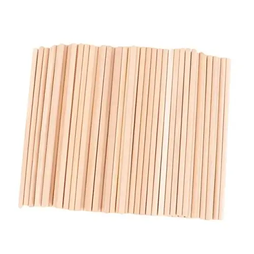Produktbild: ULDIGI 50 Stück Bastelstäbe Aus Holz Diy-holzstäbe Modellmaterial Für Bastelprojekte