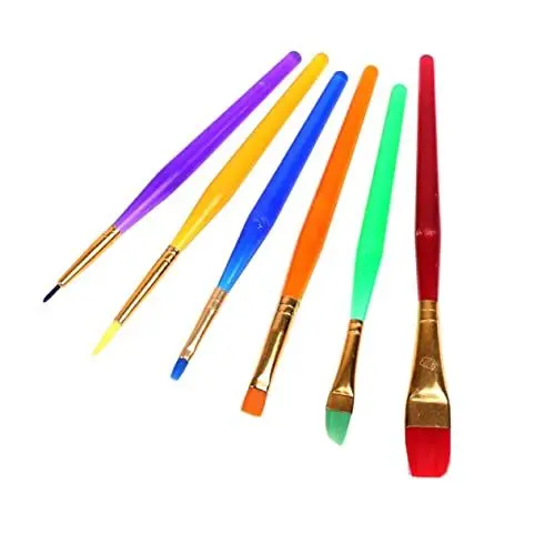 Produktbild: ULDIGI 6 STK Wasserfarben-pinselstifte Kinderpinsel Aquarell-pinselstifte Pinsel Für Ölfarbe Wasserlöslicher Pinsel Wohnung Pinsel Für Kunstmalerei Kurzes Haar Aquarellstift Student