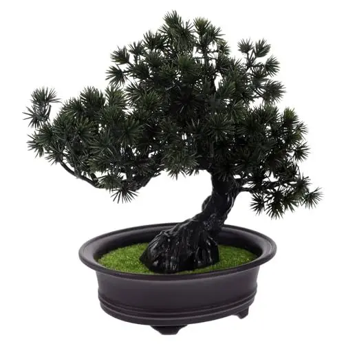 Produktbild: ULDIGI Künstlicher Bonsai-Kiefer Im Topf Realistische Tischdekoration Für Zuhause Und Büro Dekorative Kunstpflanze Für Stilvolle Innenräume Pflegeleicht Und Langlebig