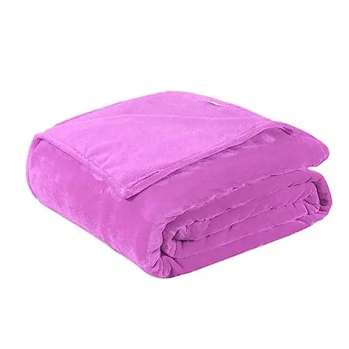 Produktbild: ULDIGI Luxuriöse Coral Fleece Decke - Flanell Fleece Bettbezug - Extra Warm - 100x140cm - Fertig
