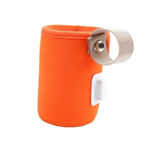 Produktbild: ULDIGI Flasche Thermostat tragbarer Flaschenwärmer USB autoheizung Speisenwärmer flaschenwärmer flaschenwärmer tragbar USB milchwärmer heizung Reise-Flaschenwärmer Kunststoff Orange