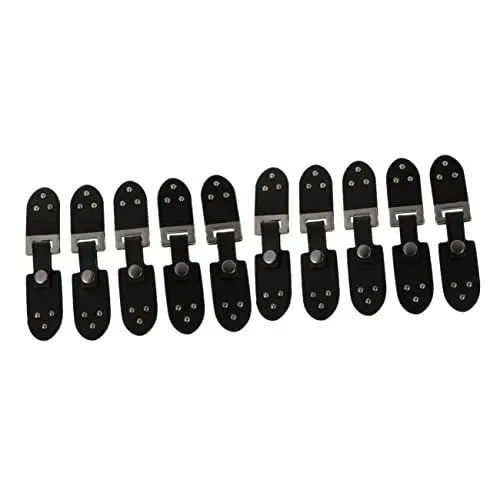 Produktbild: ULDIGI Mantel 10 Stück Verschlüsse Bekleidungsaccessoires Mantelverschluss Dekorativer Pu-Knopf Mantel Mit Nähstrickjacke Schnalle Gürtel Herren Pin Knöpfe Toggle Schal Duffle Nähen