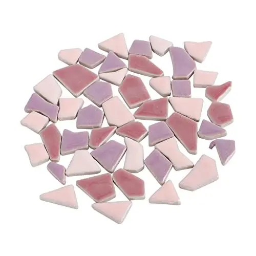 Produktbild: ULDIGI Einzigartiges Mosaikfliesen-set 500 G Keramik-mosaiksteine Unregelmäßig Geformte Mosaikfliesen Für Die Wanddekoration