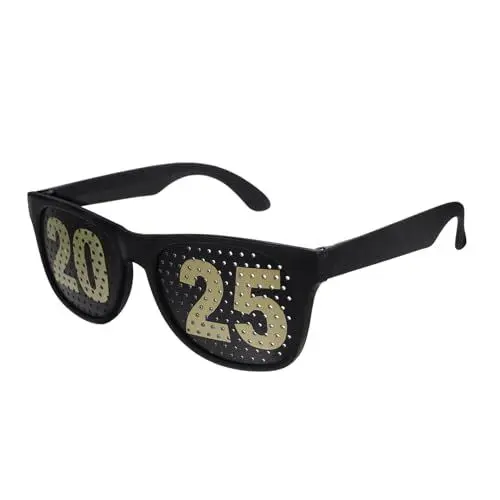 Produktbild: ULDIGI Neujahrsparty-brille, Feiern Sie 2025 Grad, Foto-requisiten, Auffällige, Auffällige Party-foto-requisiten Für Feierliche Anlässe