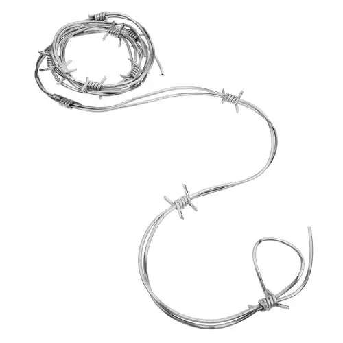 Produktbild: ULDIGI Requisiten Kranz Aus Stacheldraht Stacheldrahtstütze Rostiger Draht Gruselige Stacheldrähte Girlande Stacheldraht Spukhaus Dekore Halloween-party-dekor Halloween-stacheldraht Pvc