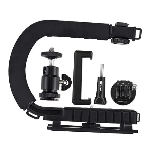 Produktbild: ULDIGI U-förmiges tragbares DV-C-Frame-Set Kamerahalterung Handheld-Gimbal-Stabilisator Camera stabilizer U-förmiger Kamerahalter handyhalterung Stabilisator für Handkameras Handgriff Abs