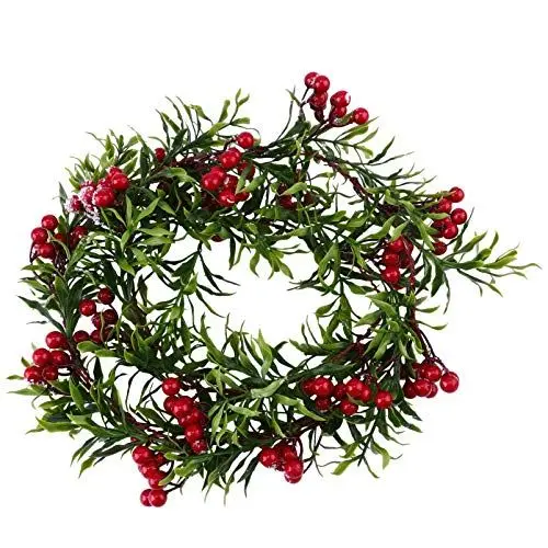 Produktbild: ULDIGI Künstliche Rote Beeren Rattan Für Weihnachtsdeko Hängezubehör Naturgetreue Dekoration Für Schlafzimmer Und Wohnzimmer