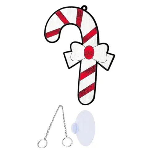 Produktbild: ULDIGI Acryl-rohrornament Weihnachtsbaum-hängeornament Dekorativer Weihnachtsanhänger Für Veranda Fenster Party-Dekorationen