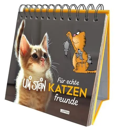 Produktbild: Uli Stein für Tierfreunde: Für echte Katzenfreunde: Tischaufsteller für Katzenfans mit witzigen Cartoons und stilvollen Fotos