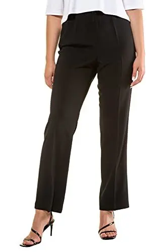 Produktbild: Ulla Popken Damen Hose, Schwarz (Schwarz 10), 37W / 32L EU