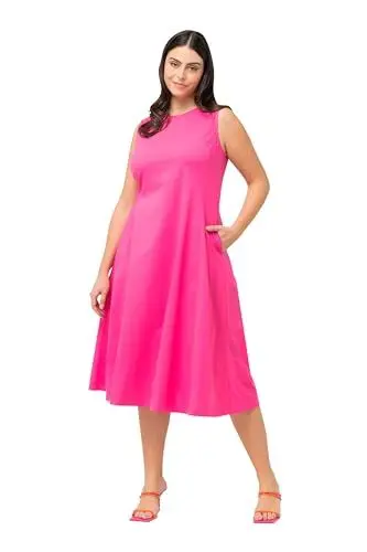 Produktbild: Ulla Popken Damen, ärmellos, A-LINE Kleid, Hibiskuspink, 50-52