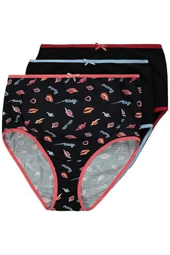 Produktbild: Ulla Popken, Damen, große Größen, 3er, Maxi-Slips, Kiss