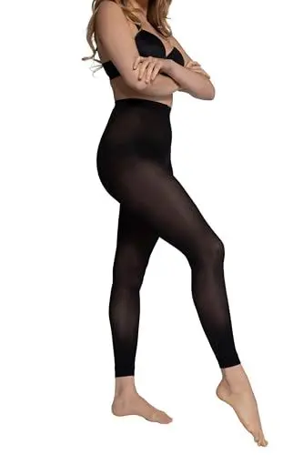 Produktbild: Ulla Popken, Damen, große Größen, Leggings, 60den Schwarz, 44-46 EU