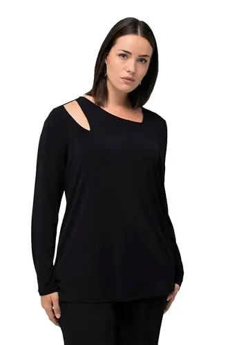 Produktbild: Ulla Popken, Damen, große Größen, Shirt mit Cut-Out