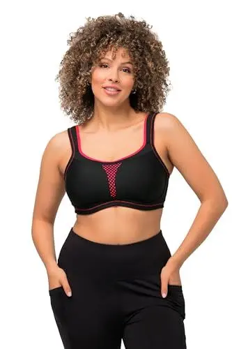 Produktbild: Ulla Popken, Damen, große Größen, Sport-BH, ohne Bügel, Netzeinsatz, Cup C - E
