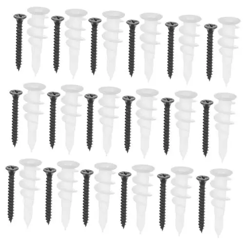 Produktbild: ULTECHNOVO 100 Sets Dehnschrauben Aus Edelstahl Trockenbauschrauben Mit Dübeln Für Trockenbauwände Wanddübel Und Schrauben Einfache Installation Stabile Konstruktion