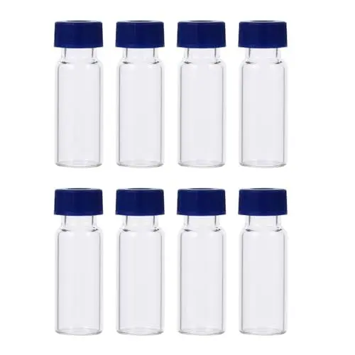 Produktbild: ULTECHNOVO 100st Phiole Vorratsflasche Probenfläschchen Für Labore Schnapsflaschen Mit Deckel Laborfläschchen 1,5 Ml Fläschchen Probefläschchen Flasche Probenflaschen 2ml Glas Ätherisches Öl