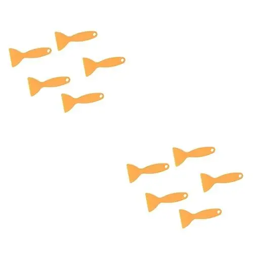 Produktbild: ULTECHNOVO 10 STK Schaber für Heimwerker Scrapper bastelzeug handystativ gluey handwerkzeug handwerkskunst kunststoffschaber DIY-Schaber Schaber Handarbeitswerkzeug Mini-Klebeschaber Yellow